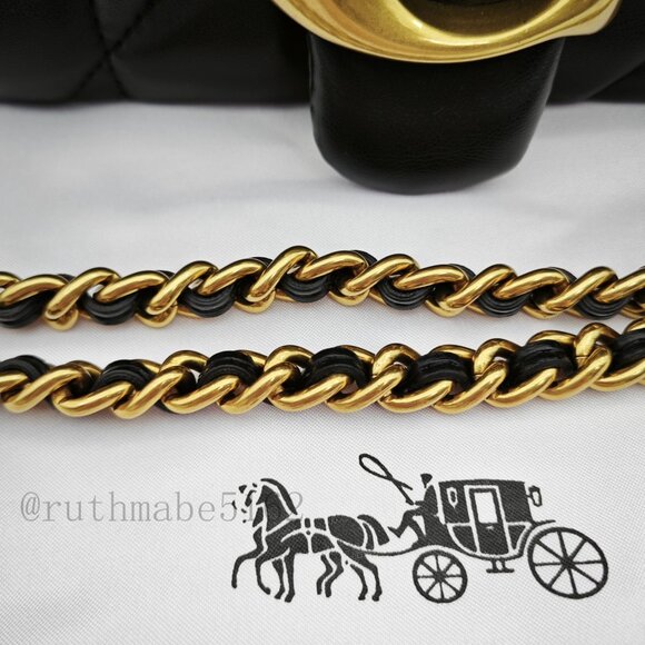 tabby Coach shoulder bag 26 with quilting black - Picture 2 of 16